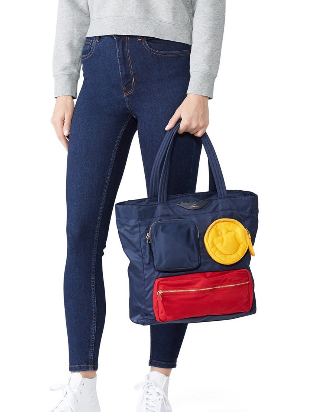 Anya Hindmarch Chubby Pocket Zip Nylon Tote Bag - Picture 4 of 7